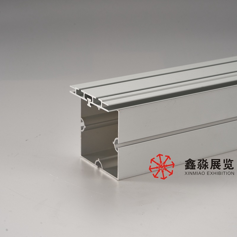 八分方柱双面卡布铝型材  展位80方柱双边卡布铝料 卡布铝型材