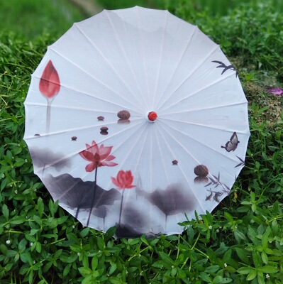 厂家批发中国古典风印花绸布伞旗袍走秀伞舞蹈伞摄影工艺伞油纸伞|ru