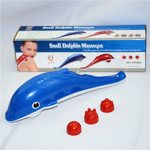 厂家直供 海豚电动按摩器 广告促销品按摩用品  迷你便携式按摩器