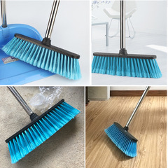Factory wholesale home shopping center broom single cleaning tools hard bristle whisk broom large long handle broom thickened