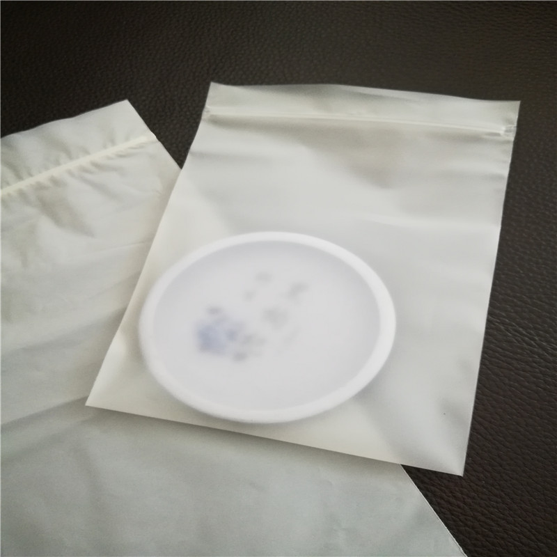 定制东莞白色PLA全生物降解自封袋带超声波贴骨封口袋子印刷单色