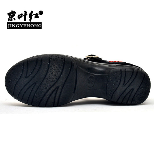 Old Beijing style women's spring square dance shoes with cushioned soft soles, dance shoes for women, one piece hotel black work shoes