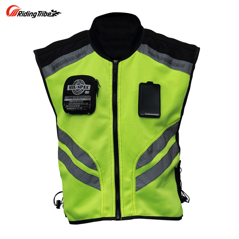 RIDING TRIBE motorcycle riding reflective vest vest team service…