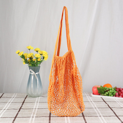 Walnut Bag Manufactor supply dyeing Cotton Bag fruit Bag Shopping Netbag portable Bag Shopping bag