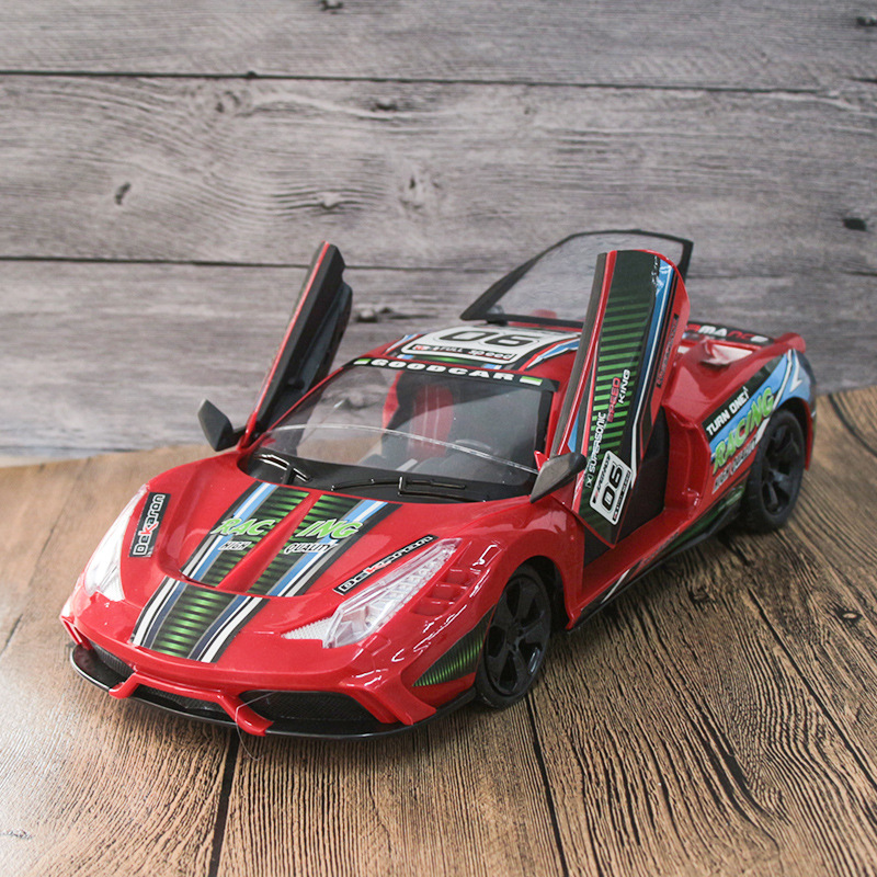 方向盤遙控汽車重力感應可壹鍵遙控開門腳踏加速刹車充電兒童玩具