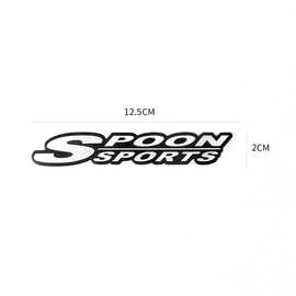 汽车改装标SPOON SPORTS 改装车贴标条 金属车贴 随意贴