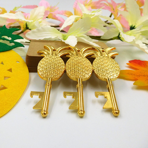 New model corkscrew party decoration pineapple key opener creative multi-functional promotional item corkscrew bottle opener