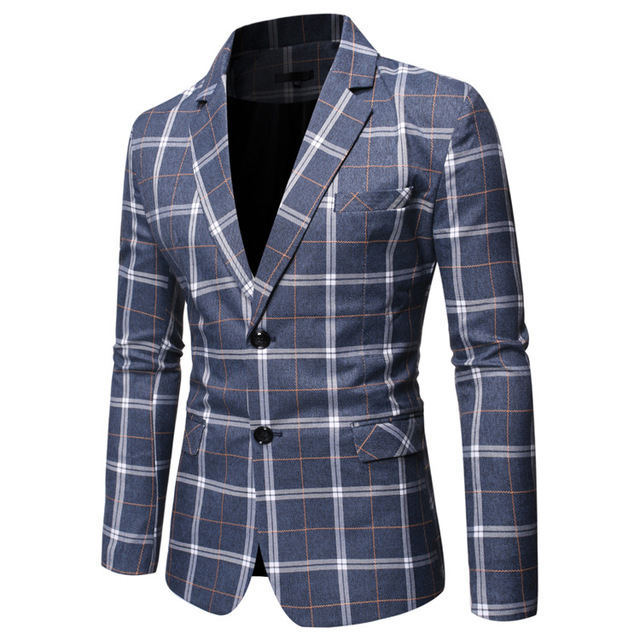 New Plaid casual suit in autumn and winter