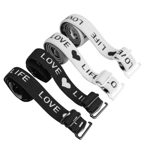 LOVE love printed letters bra straps underwear bra non-slip cross shoulder straps small ancestral bracelet shoulder straps