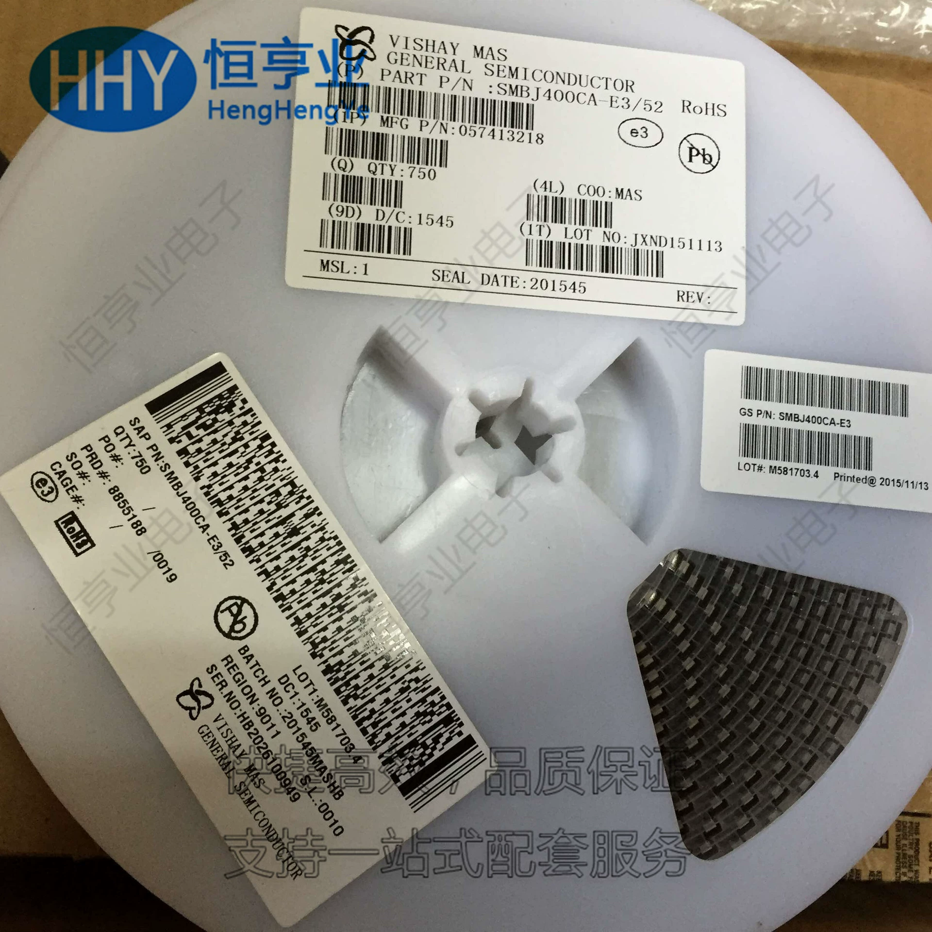 SMBJ400CA-E3/52 DO-214AA/SMB диод TVS SMBJ серия двухсторонний новый spot