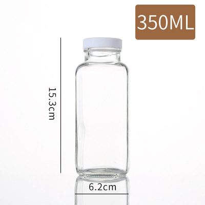 350ml 플라스틱 뚜껑 팔각형 병