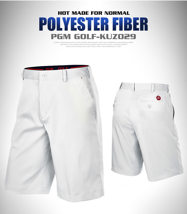 Quần short thể thao nam PGM chơi golf mùa hè thoáng khí — Màu xanh lam, Màu xanh navy, Màu trắng chi tiết 5