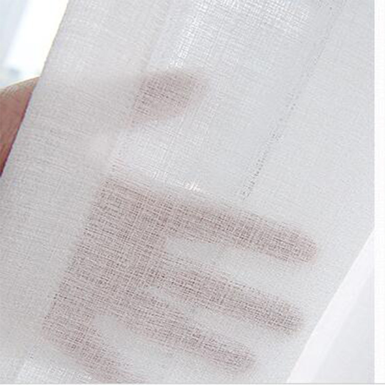 柯桥批发 透光不透人纯白色窗帘纱加厚乱麻窗纱布料客厅卧室纱帘|ru