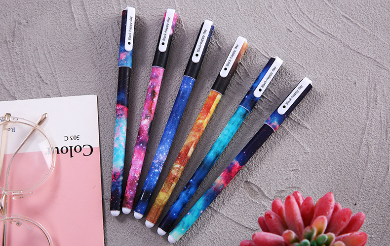 Creative Cartoon 6 Pack Gel Pen Set Hot Selling Stationery Set For Students Ball Pen Factory Direct Sales display picture 4