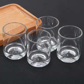 透明玻璃酒杯耐高温早餐牛奶杯家用果汁玻璃杯批发定制