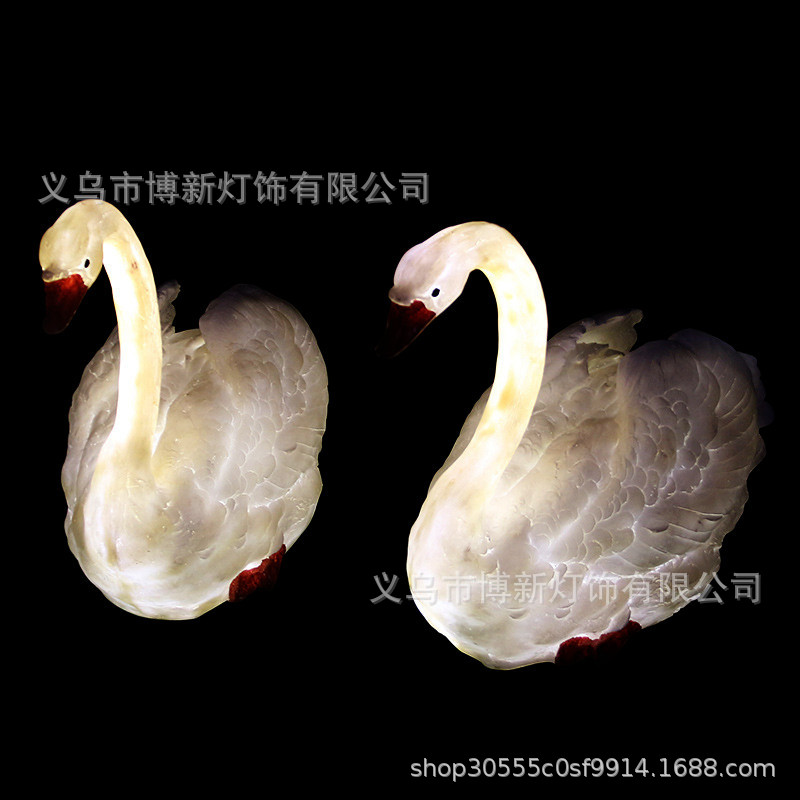 Cross-border supply LED swan outdoor waterproof creative animal-shaped lights Landscape courtyard park ornaments detail image 6