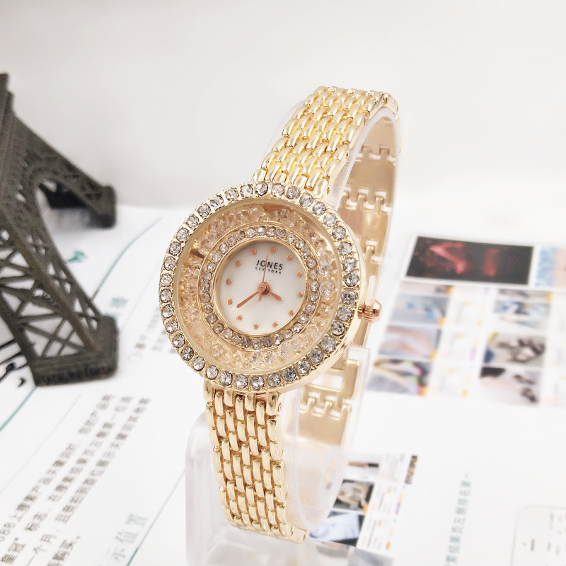 Bracelet de luxe léger pour femmes, à la mode, avec incrustation, boule de diamant complète, sable qui coule, eau et anglais, rapport qualité-prix_voghion.com