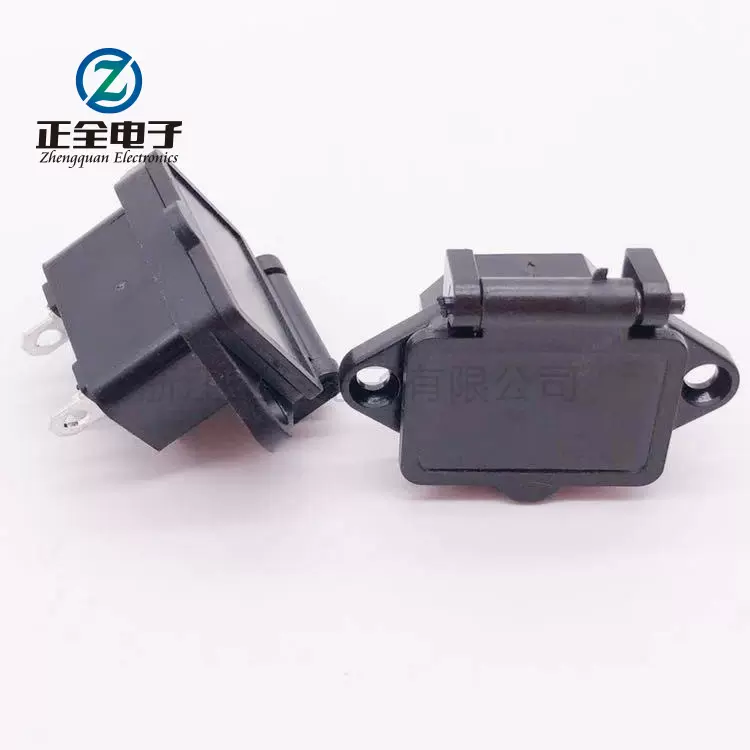 厂家供应AC充电插座 AC04品字防水带盖螺丝孔品字电瓶车电源插座