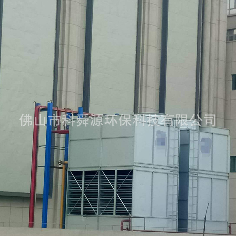 闭式冷却塔风机 冷凝器案例现场 方形闭式冷却塔 节能闭式冷却塔
