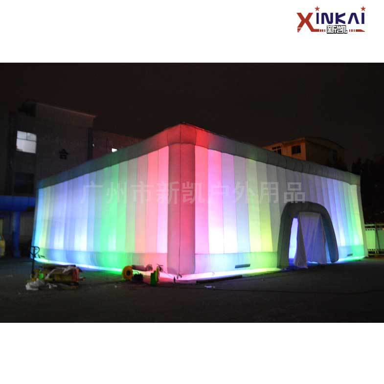 厂家直销 定制LED灯光充气帐篷 户外野营派对活动充气折叠帐篷