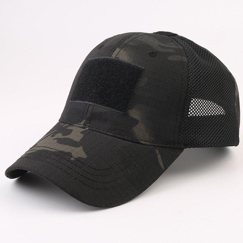 Los aficionados militares al aire libre Python gorra de béisbol de los hombres de camuflaje táctico sombrero deportivo Velcro casquillo enarbolado de una sola pieza de entrega al por mayor