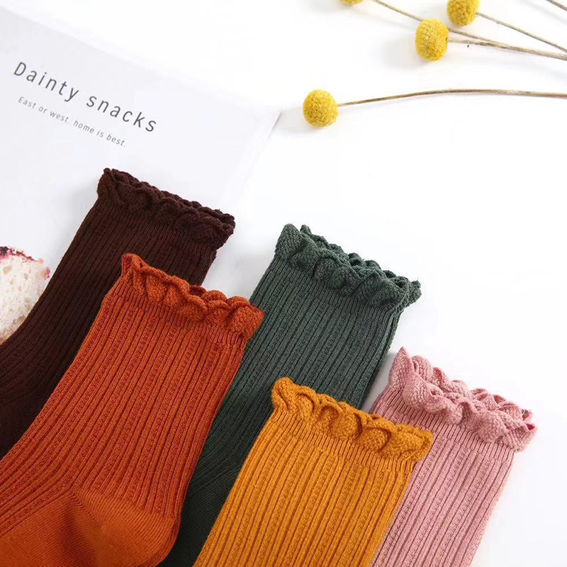 木耳边双针女袜4