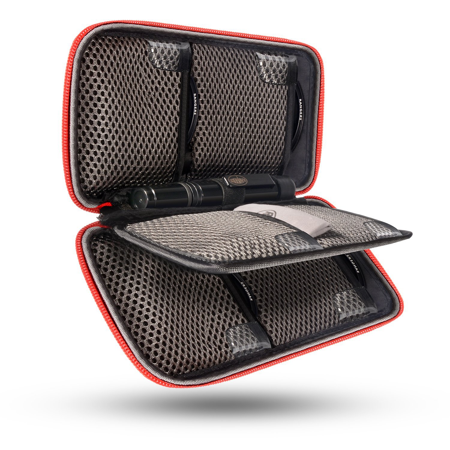 Multifunctional filter storage bag, foldable and portable packaging, waterproof and shockproof, thickened filter sleeve (three-way)