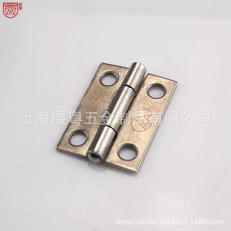 Anwang 1 pulgada bisagra de acero inoxidable 304 pequeña bisagra de acero inoxidable plegable mini pequeña hoja de acero inoxidable pequeña bisagra