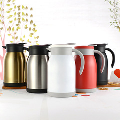 304 stainless steel insulated coffee pot large capacity water bottle double-layer cup hot water bottle car travel office camping