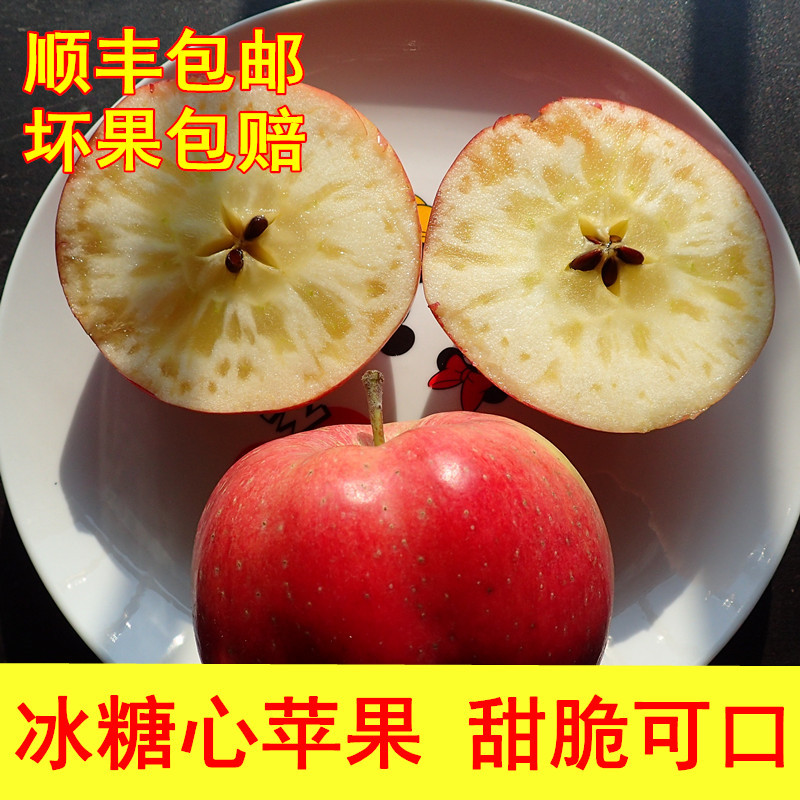 顺丰包邮大连冰糖心苹果红露甜脆净果无损坏果包赔|ms