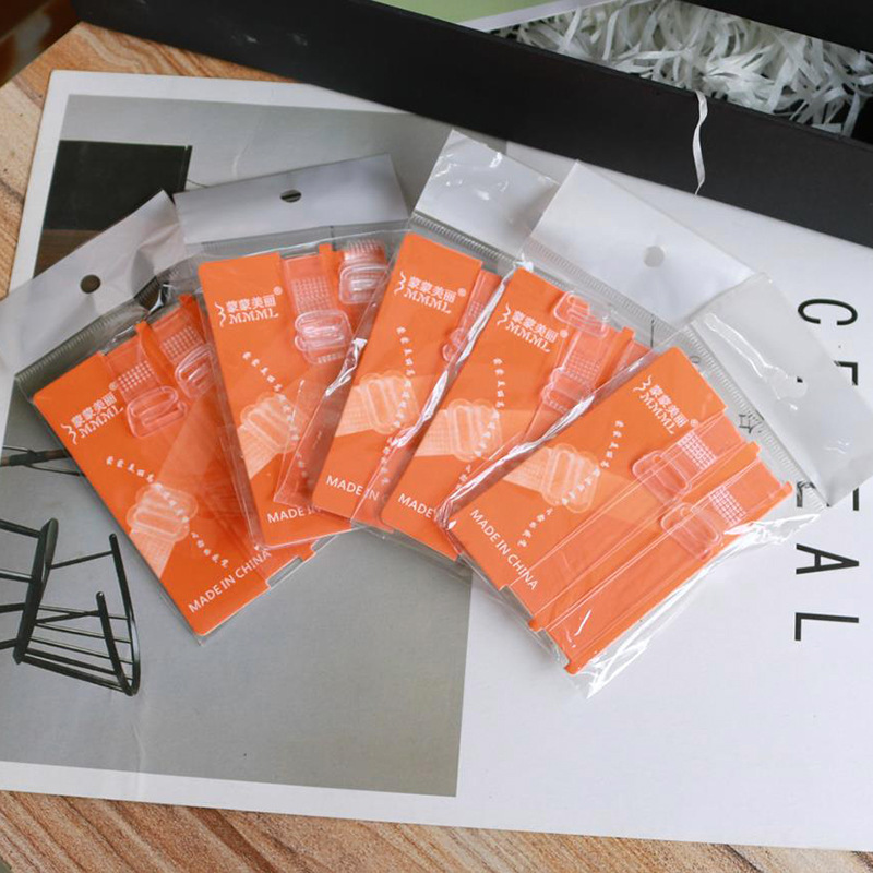 纸卡独立包装 1cm磨砂肩带磨砂光滑两款 文胸内衣塑扣肩带 1厘米