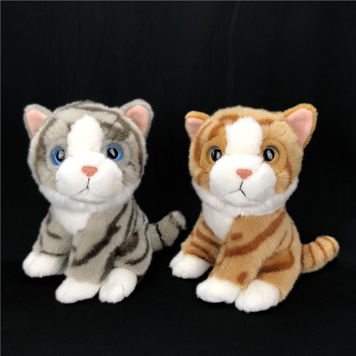 Source simulation cute cat combination plush toy pet plush toy cute pet kitten figure children's gift