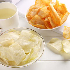 Bai Caowei Yam Crisps, Thin & Crisp Potato Chips, 45g Box with 24 Packs—Perfect for Office Breaks and Casual Snacking!