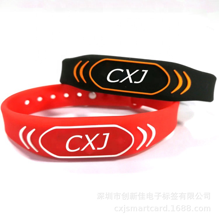 低频硅胶RFID手腕带,低频硅胶RFID手腕带,TK4100芯片