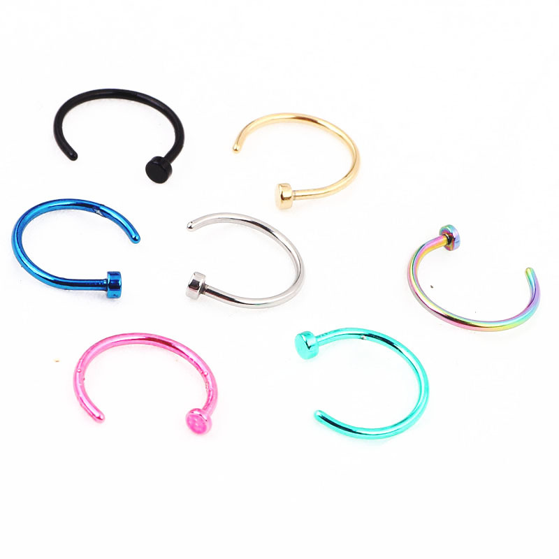 Pointed titanium steel lip stud product view