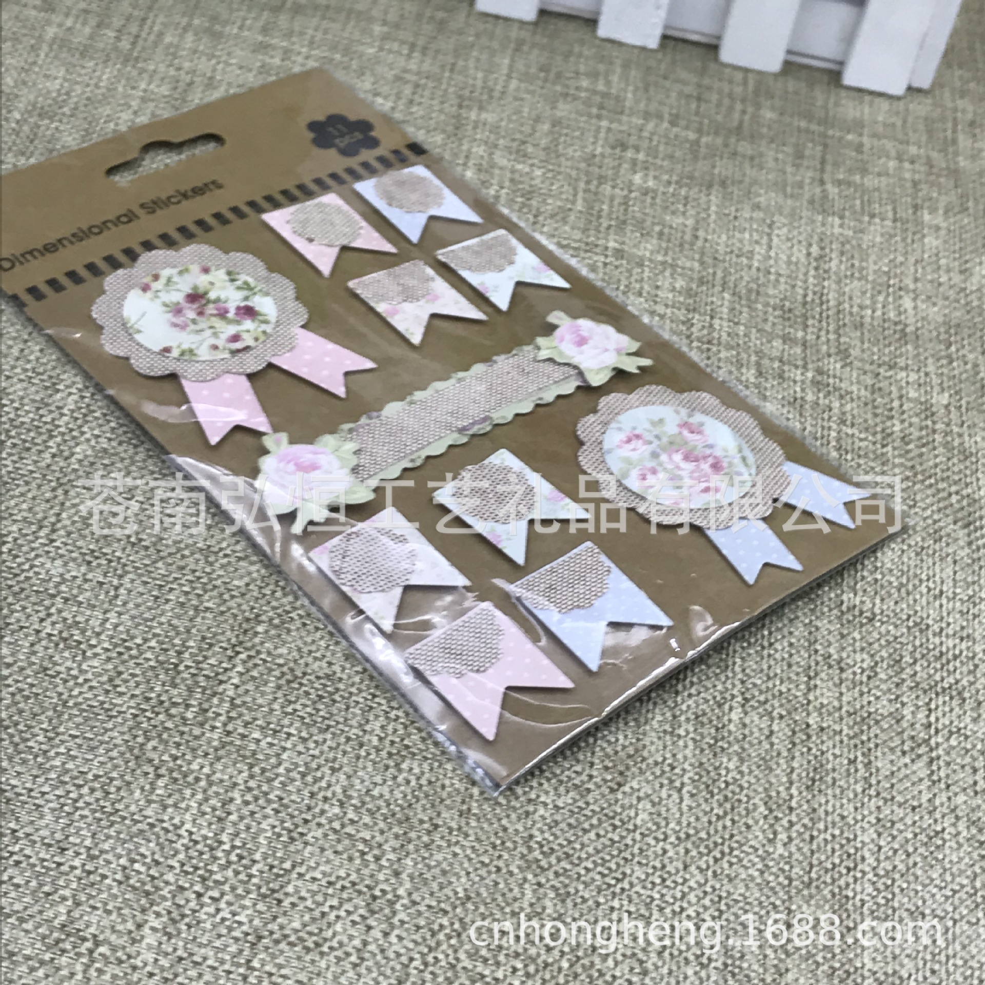 定制磨布帆布布艺印刷贴纸微章DlY贴纸