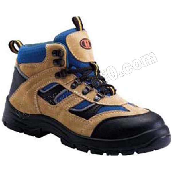 运动款中帮翻毛皮安全鞋U-WORK/优工PAZ-C1721YL44码黄色防砸防