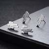 Fashionable earrings stainless steel suitable for men and women, accessory hip-hop style, 2020, simple and elegant design