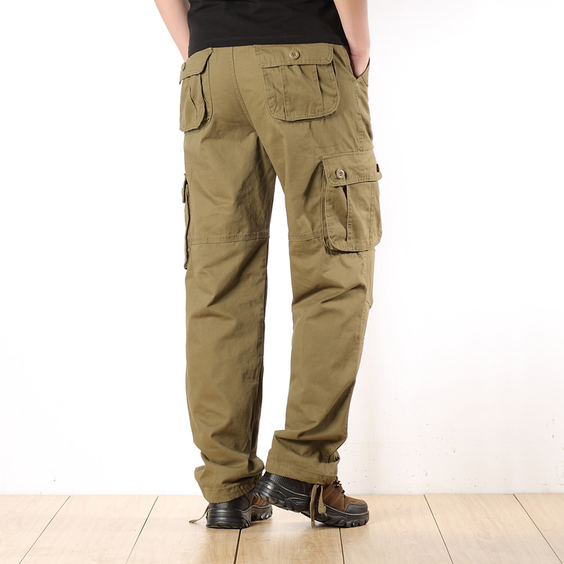 Pantalones de trabajo transfronterizos de AliExpress, pantalones de mono casual de algodón resistente al desgaste, seguro laboral juvenil, tamaño suelto