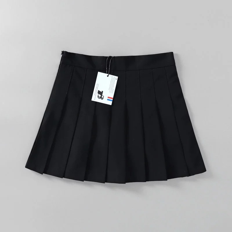 Striped High Waist A-Line Pleated Short Skirt NSZQW115386