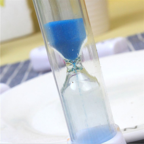 Hourglass timer, cartoon smiling face children's toy gift, creative hourglass plastic small crafts with logo