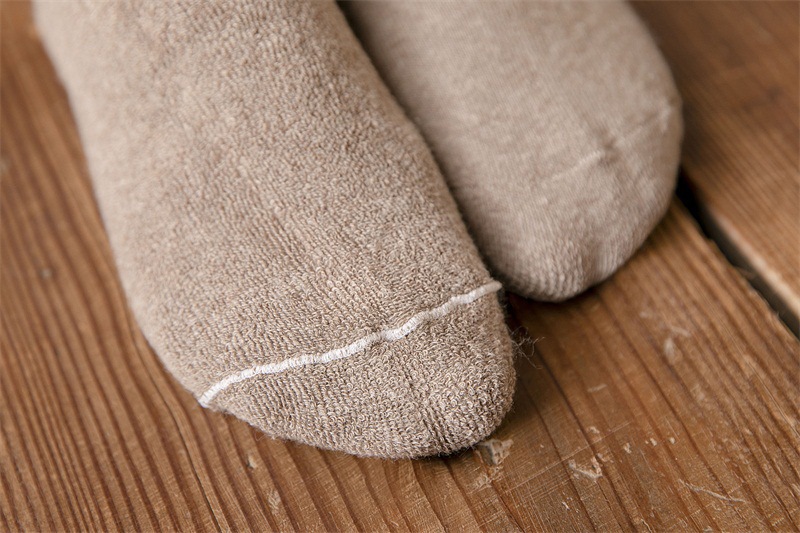 Calzini caldi e spessi invernali da uomo e da donna, calzini lunghi in cotone, calzini alti al ginocchio, calzini in spugna, calzini caldi per mezza età e anziani_voghion.com