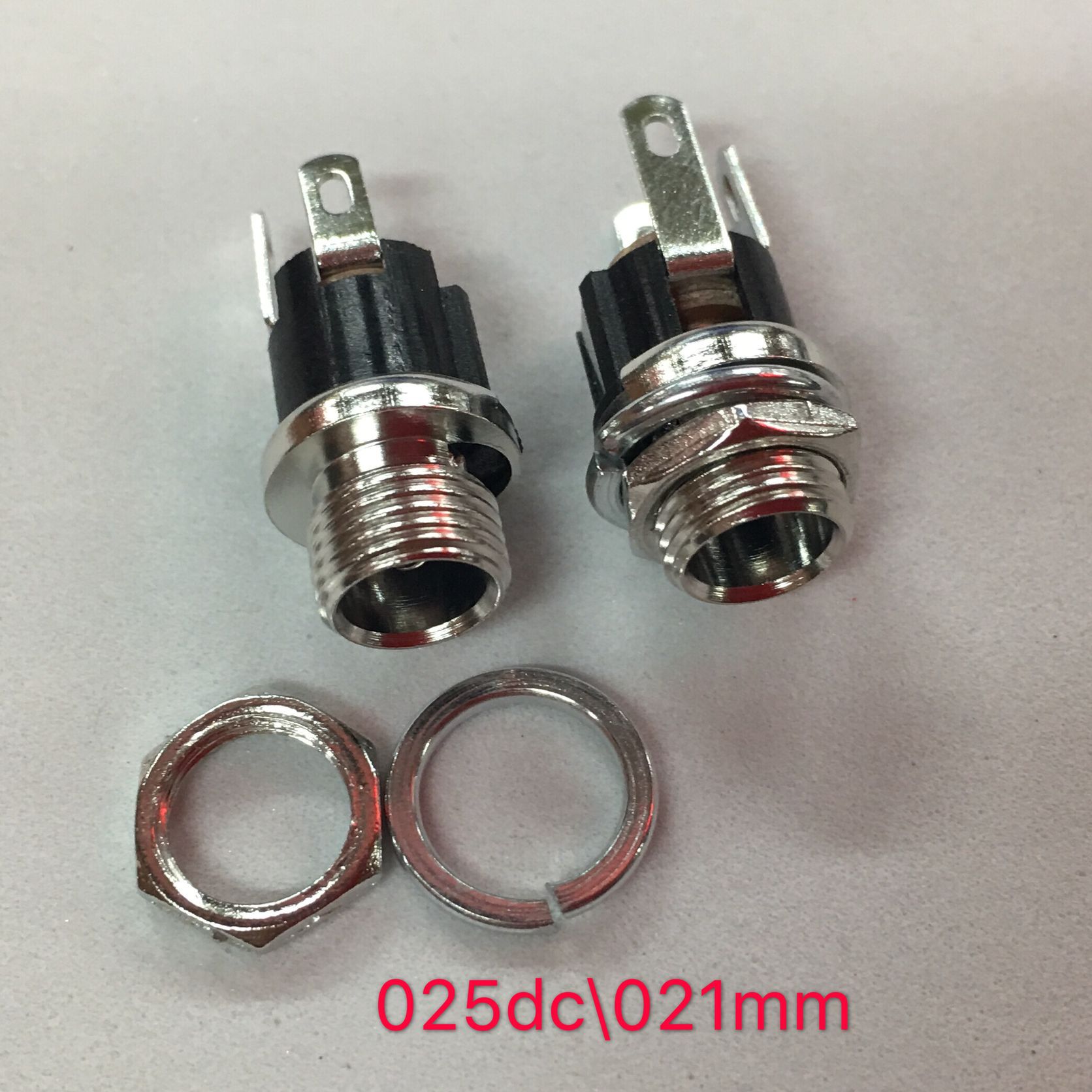 DC5521母座 dc电源卡板母头 5521电源板座 025MM母头5521dc母座