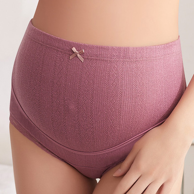 new pattern pregnant woman Underwear Stomach lift Paige pregnancy Triangle pants pure cotton Hollow Maternal adjust shorts