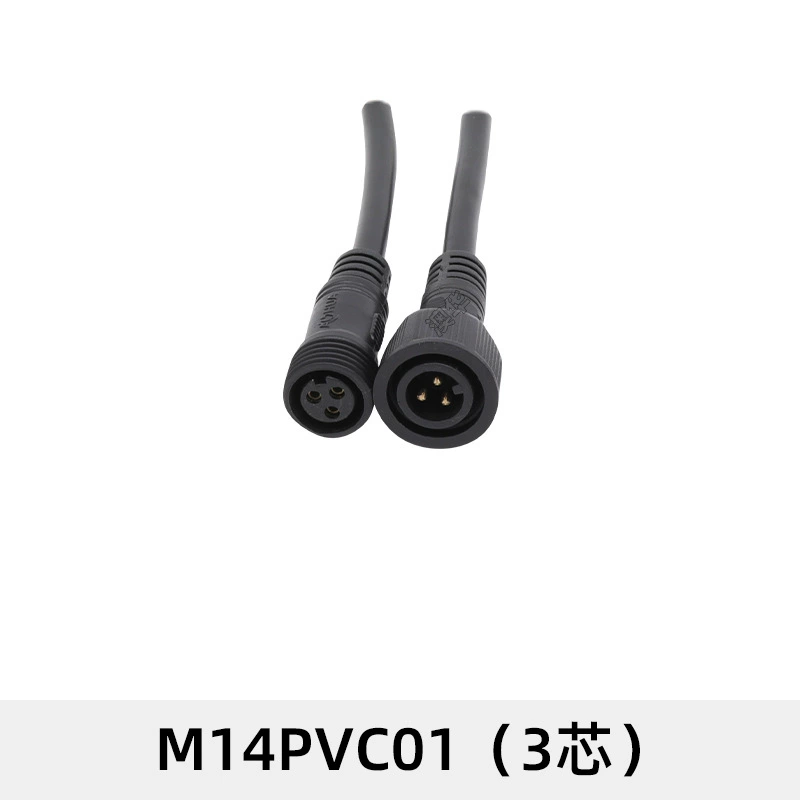 AHUA M14PVC01 электрический и электрический соединительный кабель мужской и женский разъем, профессиональный производитель водонепроницаемых кабелей