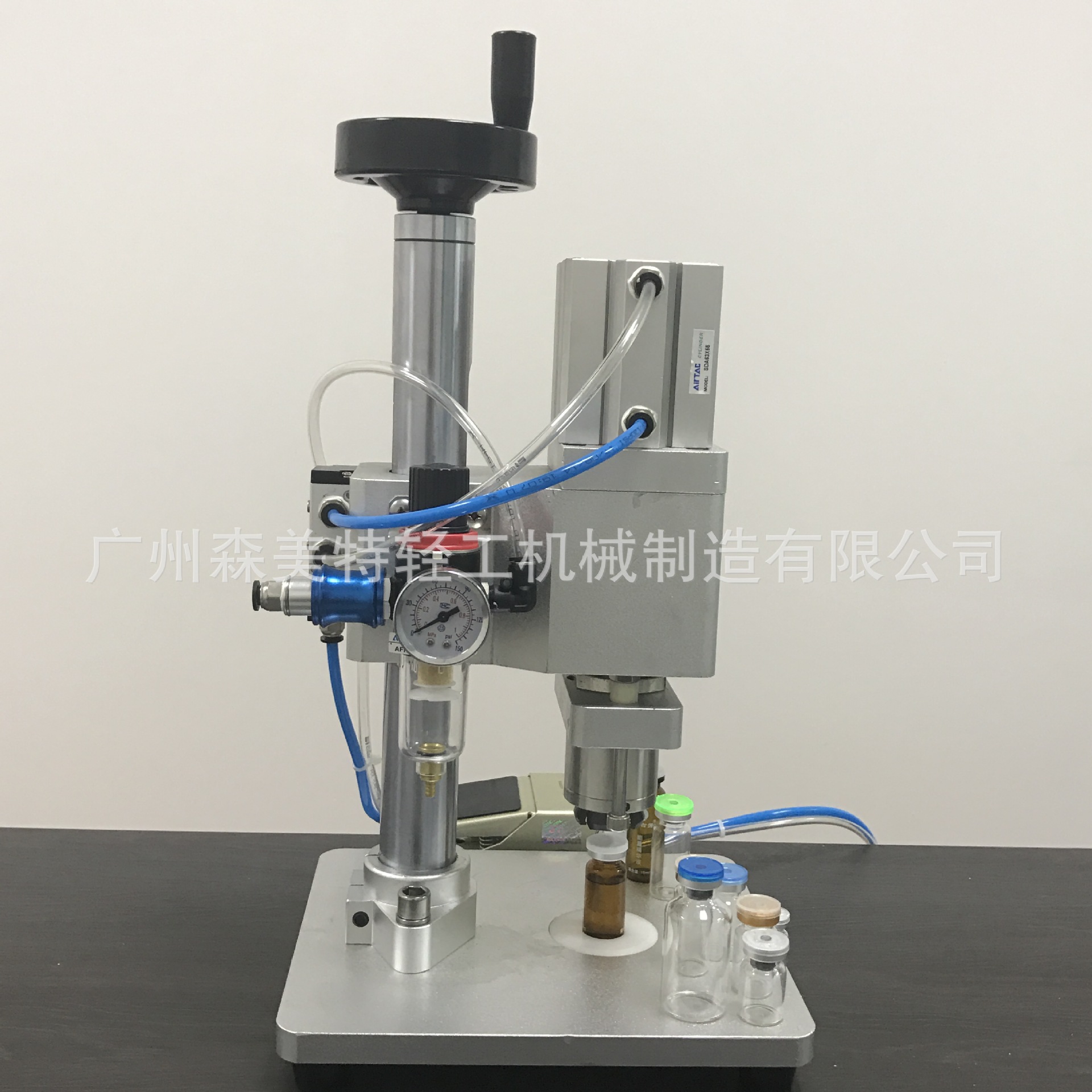 气动升降安瓶轧盖机 安瓶轧盖机 口服液封口机 西林瓶气动扎口机