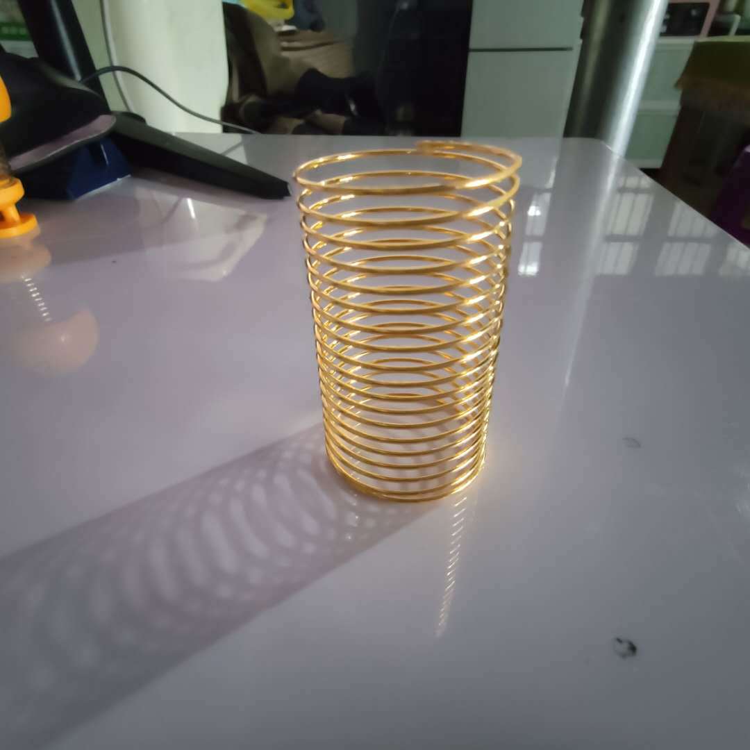 machining customized Shaking head Doll Spring Cartoon Decoration vehicle Plated copper Imitation gold Spring Shake the same tune