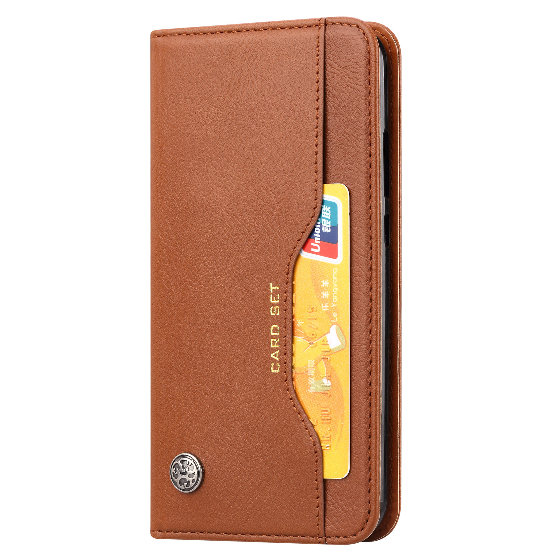 Aplicable a Huawei P30 Lite Funda de cuero amasar Tarjeta de cuero magnético Funda protectora P30lite teléfono móvil caso