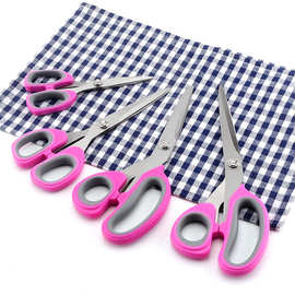 不锈钢办公四件套剪刀 办公文具剪刀 家用缝纫裁剪布剪手工剪批发