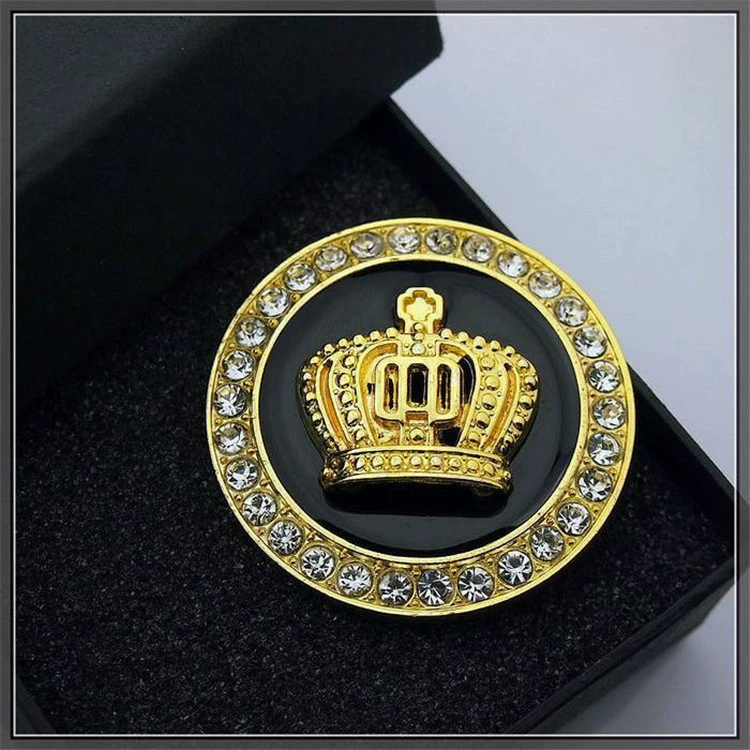 Автомобильный металлический тест Crown Terminal Label Reform Patching Drilling Sticker Patch A Mid -Pillar Round Tie Tie Drilling Sticker
